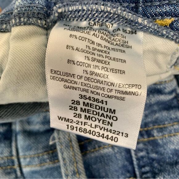 Lee Baggy Jeans Pleated Waist Tapered Leg Sz 28 80's 90's - Picture 10 of 12